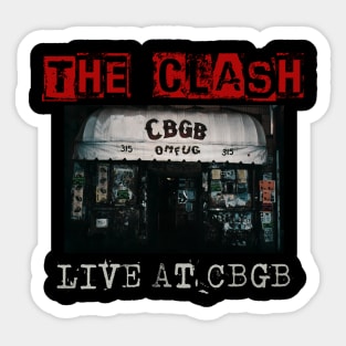 the clash live at cbgb Sticker